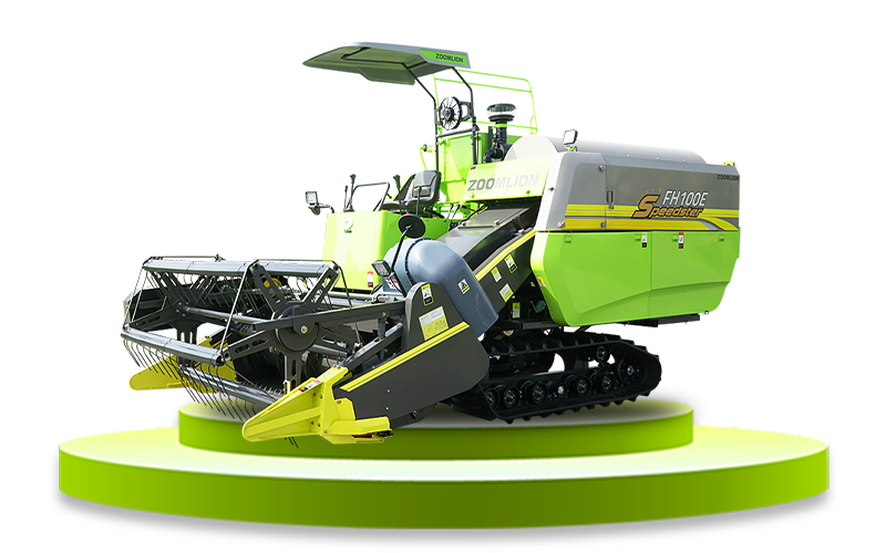 FH100E Crawler Combine Harvester