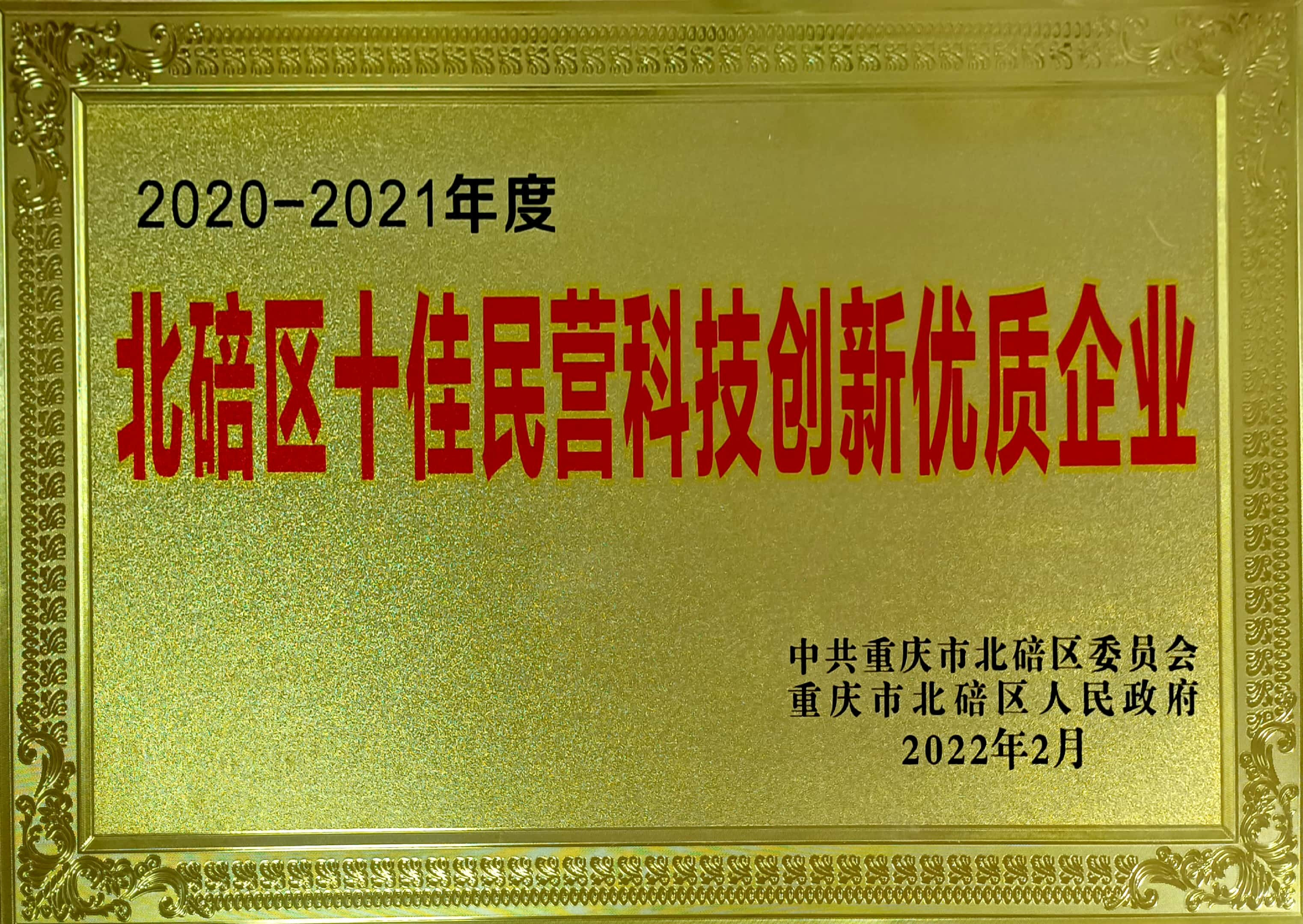 十佳民(mín)營(ying)科(ke)技(ji)創新(xin)企(qi)業(ye)
